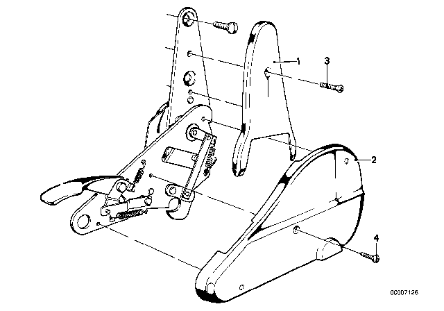 1980 BMW 320i Seat Front Seat Coverings Diagram