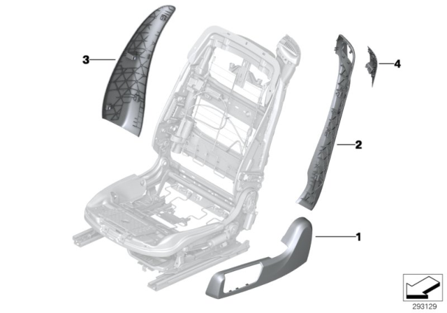 2016 BMW Alpina B6 xDrive Gran Coupe TRIM FOR BACKREST, OUTER LEF Diagram for 52107982293