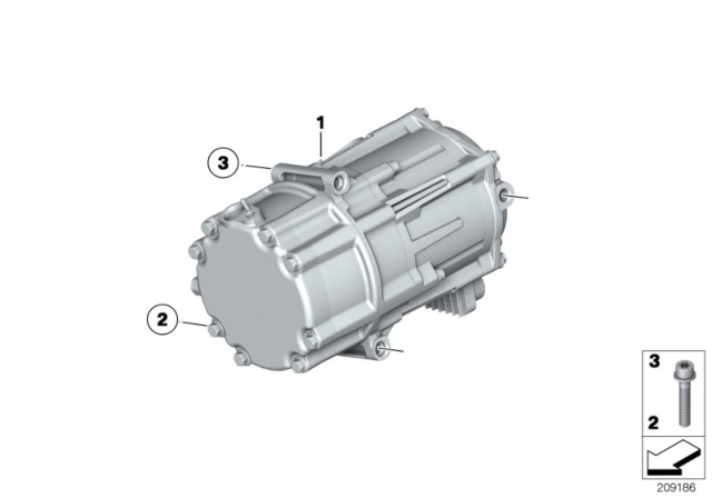 2012 BMW 750i Compressor, Electric Diagram for 64529227508