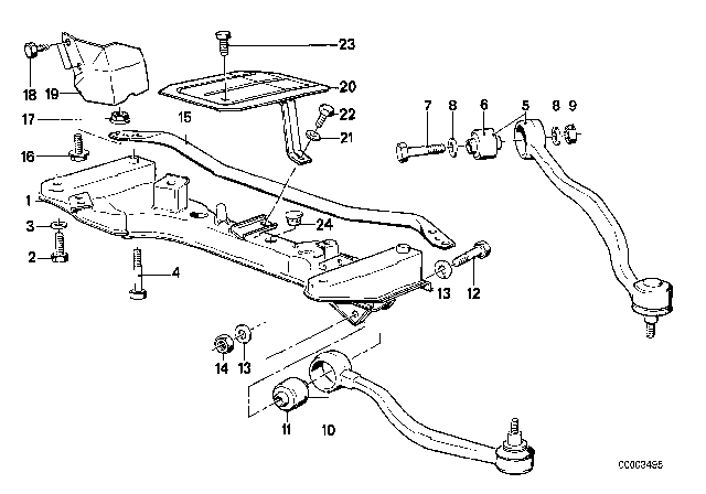 1987 BMW M6 Washer Diagram for 31111113513