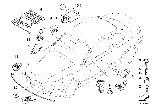 2011 BMW 128i Control Unit Airbag Diagram for 65779170775
