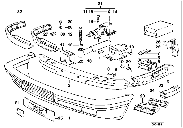 1993 BMW 750iL Washer Diagram for 07119931021