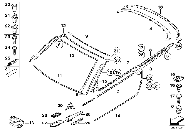 2010 BMW M3 Fillister Head Screw Diagram for 07147132784