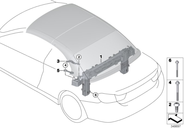 2020 BMW 440i Rollover Protection System Diagram