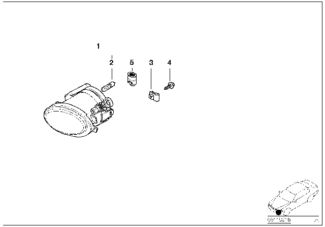 2002 BMW 540i Fog Lamp Diagram