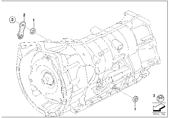 2007 BMW 530xi Gearshift Components (GA6HP19Z) Diagram
