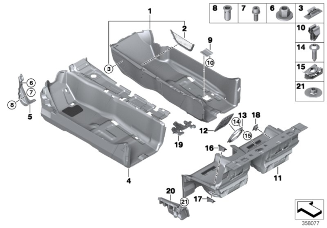 2016 BMW i8 Carpet, Front Right Diagram for 51477351108