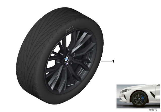2018 BMW 530i BMW LA Wheel M Performance Double Spoke Diagram 2
