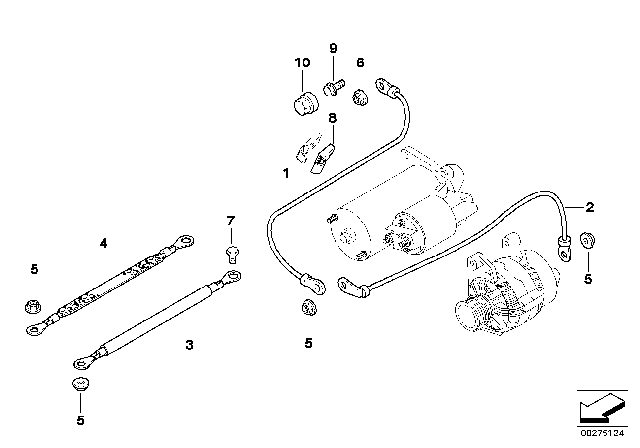 2009 BMW M3 Cable Starter Diagram