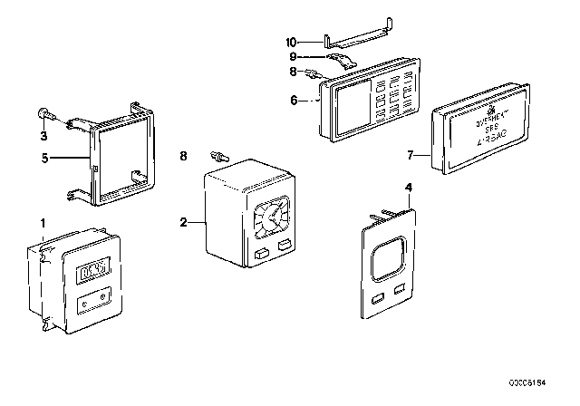 1989 BMW M3 Additional Information Instruments Diagram