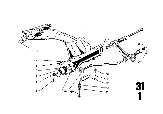 1972 BMW 3.0CS Washer Diagram for 31112614113