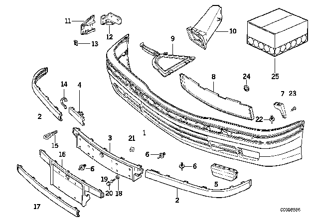 1995 BMW 318i Rubber Strip Right Diagram for 51111960712