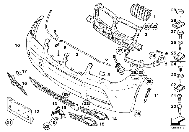 2008 BMW X3 Housing, High-Pressure Nozzle Diagram for 61673414960
