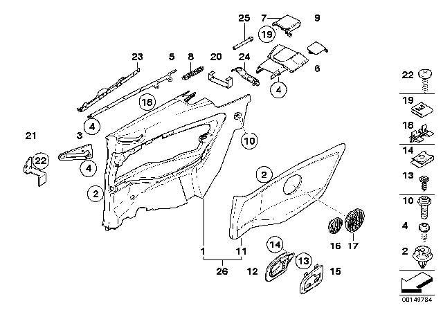 1998 BMW 328i Screw Diagram for 51211928269