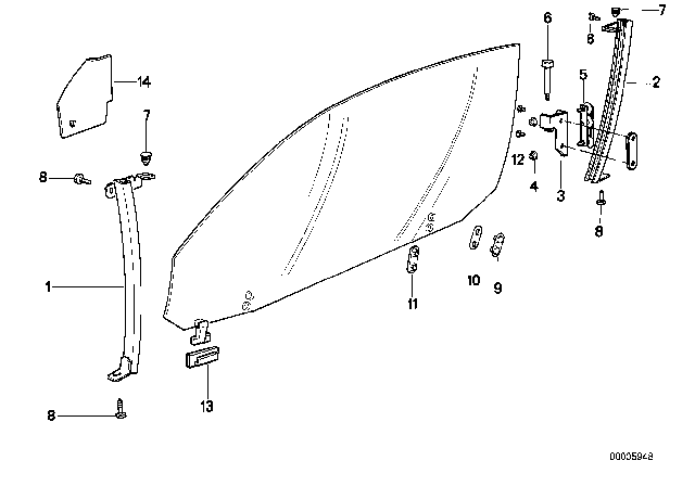 1995 BMW 840Ci Base Diagram for 51331888039