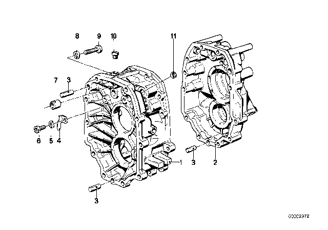 1985 BMW 535i Cover & Attaching Parts (Getrag 265/6) Diagram