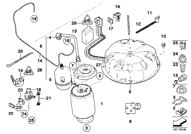2003 BMW X5 Screwed Connection Diagram for 37221092403