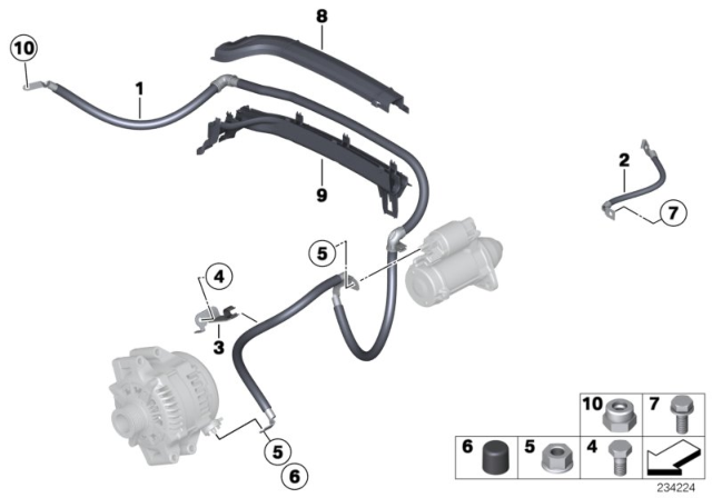 2012 BMW X3 Cable Starter Diagram