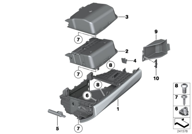 2014 BMW M5 Cover, Fuse Carrier Diagram for 51169192994