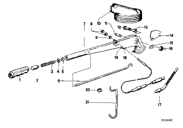 1978 BMW 320i Ratched-Pin Diagram for 34411103985