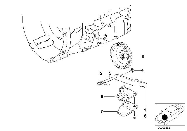 1994 BMW 320i Parking Lock (A5S310Z) Diagram