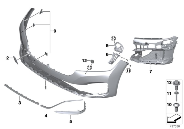 2020 BMW 750i xDrive PROTECTIVE RUBBER STRIP,RGHT Diagram for 51117475198