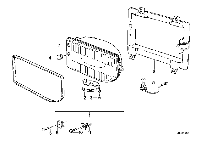1987 BMW 325e Support Left Diagram for 63171386039
