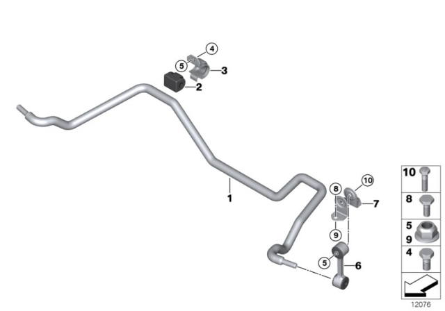 2008 BMW Z4 Swing Support Bracket Diagram for 33556782120