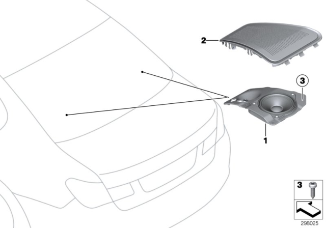 2014 BMW 760Li Speaker Support, High End, Left Diagram for 65139266059