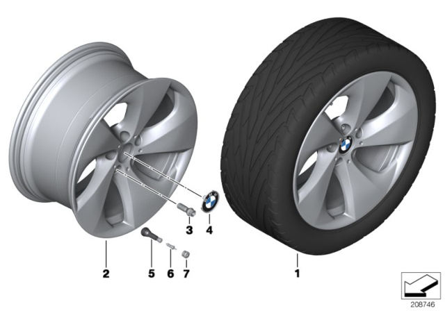 2010 BMW X5 BMW LA Wheel, Streamline Diagram