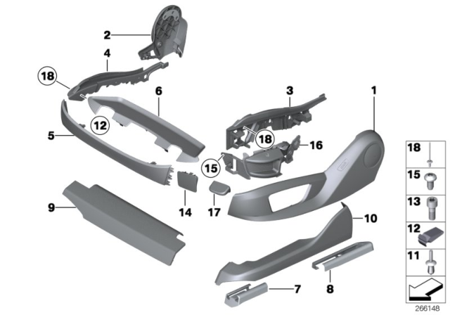 2013 BMW M5 Seat Trim, Outer Left Diagram for 52107318975