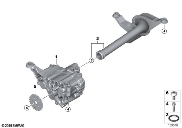 2007 BMW 530xi Lubrication System / Oil Pump Diagram