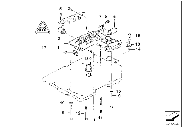 1999 BMW M3 Pulse Generator Diagram for 24341219316