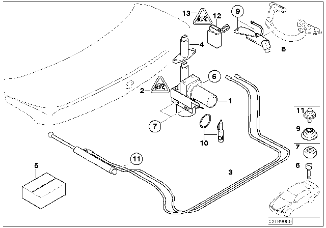 2002 BMW 745Li Socket Housing Diagram for 61138352330