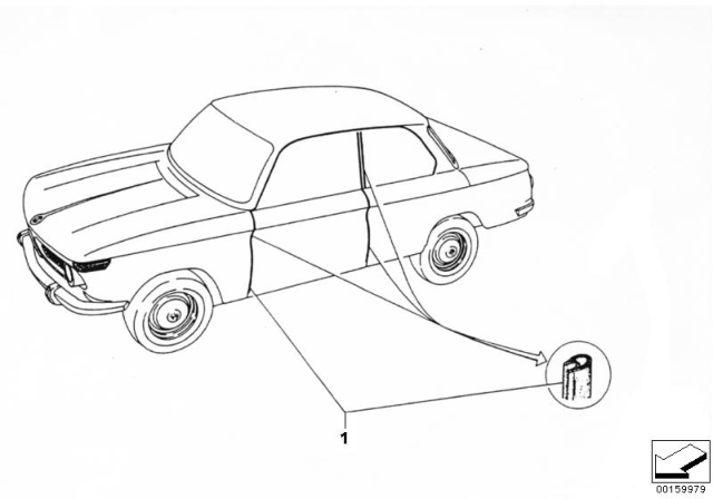 1975 BMW 2002 Edge Protection Diagram