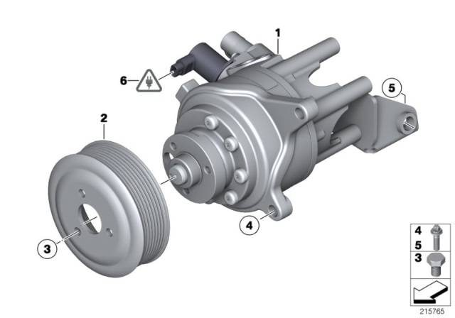 2013 BMW 535i Hydraulic Pump Diagram