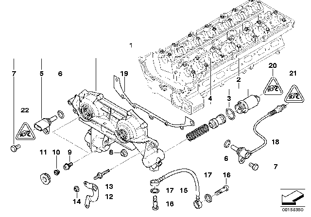 1999 BMW 323i Cylinder Head Vanos Diagram