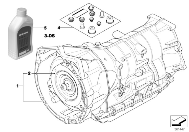 2014 BMW X1 Automatic Gearbox GA6HP19Z Diagram