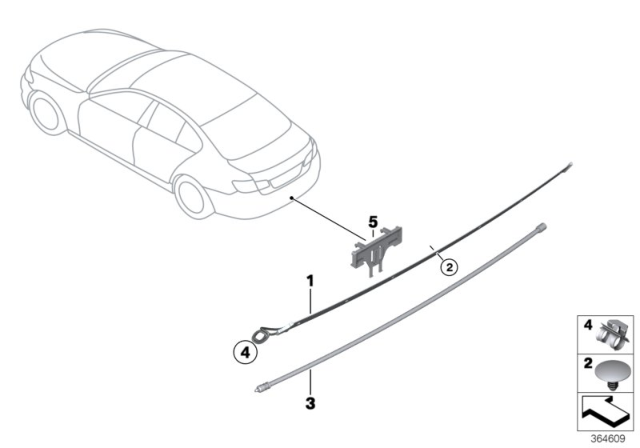2013 BMW X3 Sensor Lead, Smart Opener Diagram