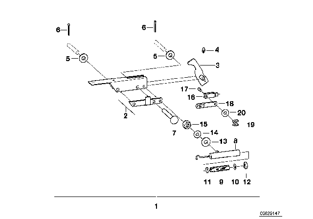 2000 BMW 323i Trailer, Individual Parts, Deflector Housing Diagram