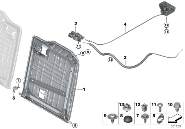 2020 BMW M8 LOCK RIGHT Diagram for 52207465728