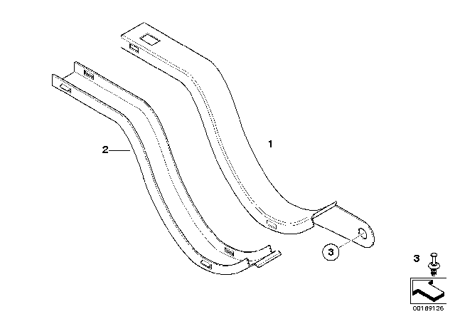2007 BMW 530xi Cable Covering For Trunk Lid Diagram