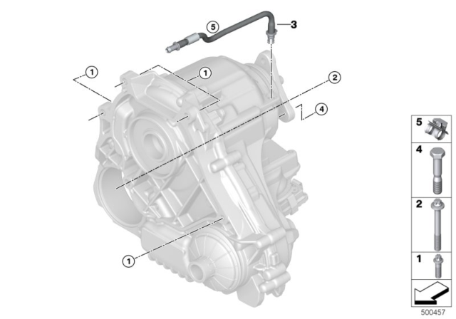 2017 BMW Alpina B7 Gearbox Mounting Diagram 1