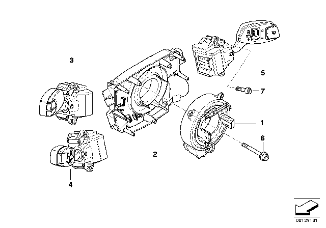 2006 BMW 530xi Oval-Head Screw With Collar,Self-Tapping Diagram for 61316940796