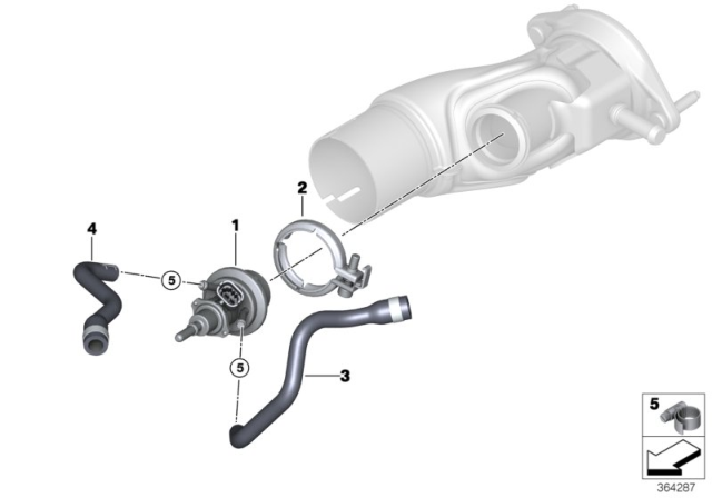 2016 BMW X3 SCR Metering Module / Add-On Parts Diagram