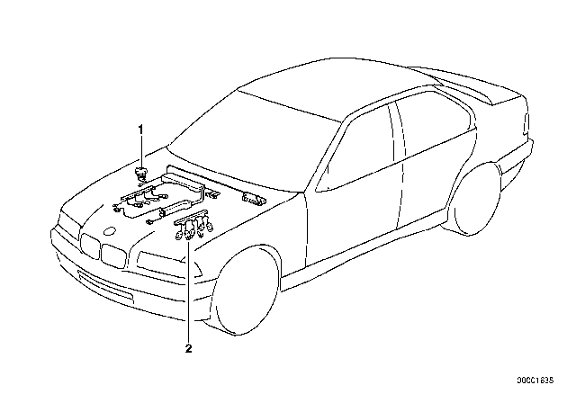 1999 BMW 323is Engine Wiring Harness Diagram 2