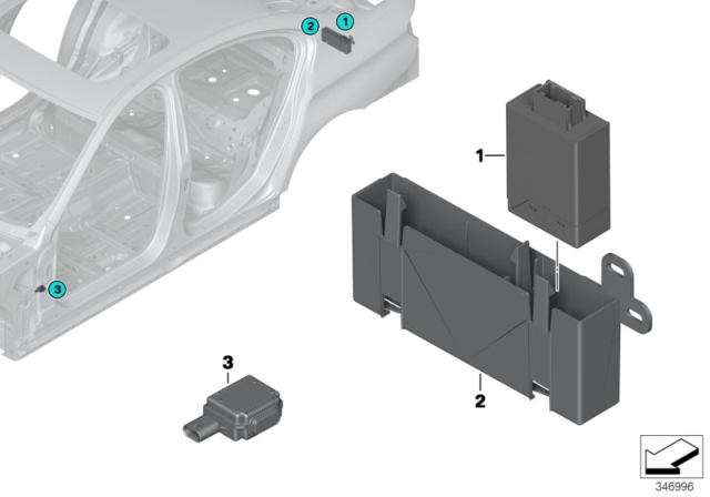 2012 BMW 640i Parking Assistant Ultrasonic Sensor Diagram for 66209250882