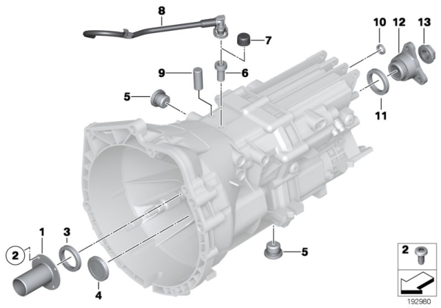 2015 BMW 328i Seals / Mounting Parts (GS6-17BG/DG) Diagram