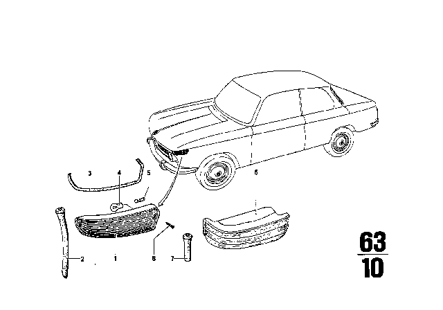 1967 BMW 1602 Turn Indicator Diagram