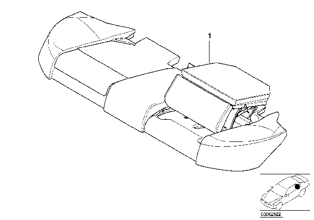 2005 BMW 325xi Retrofit Kit, Child Seats In The Rear Diagram